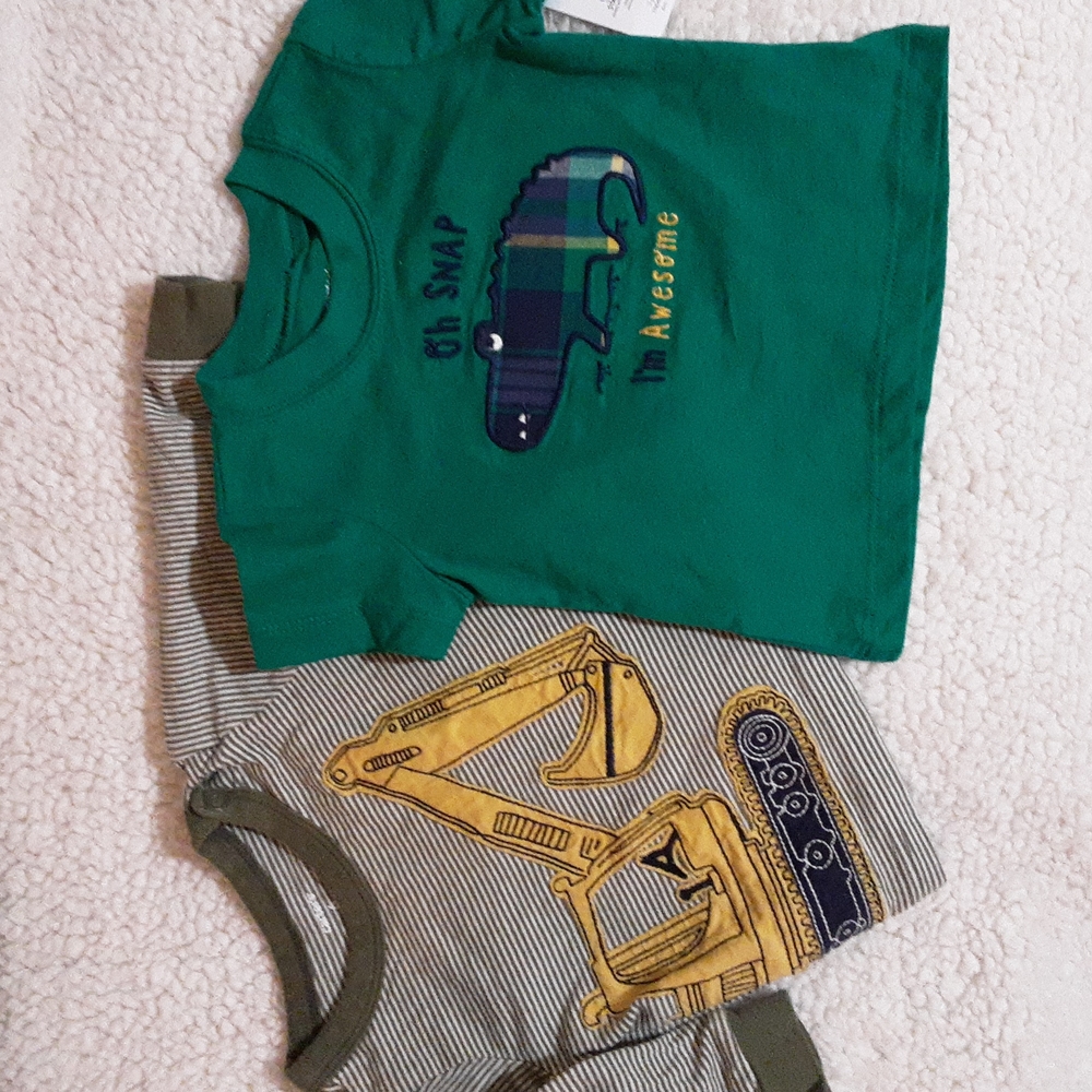 2 Carters 6 mo shirts
